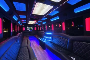 Fayetteville Limousine Bus Interior