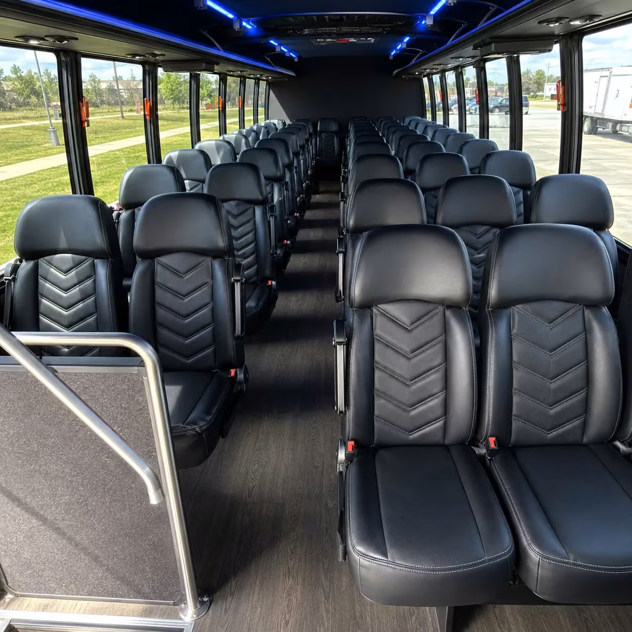 25 passenger minibus interior