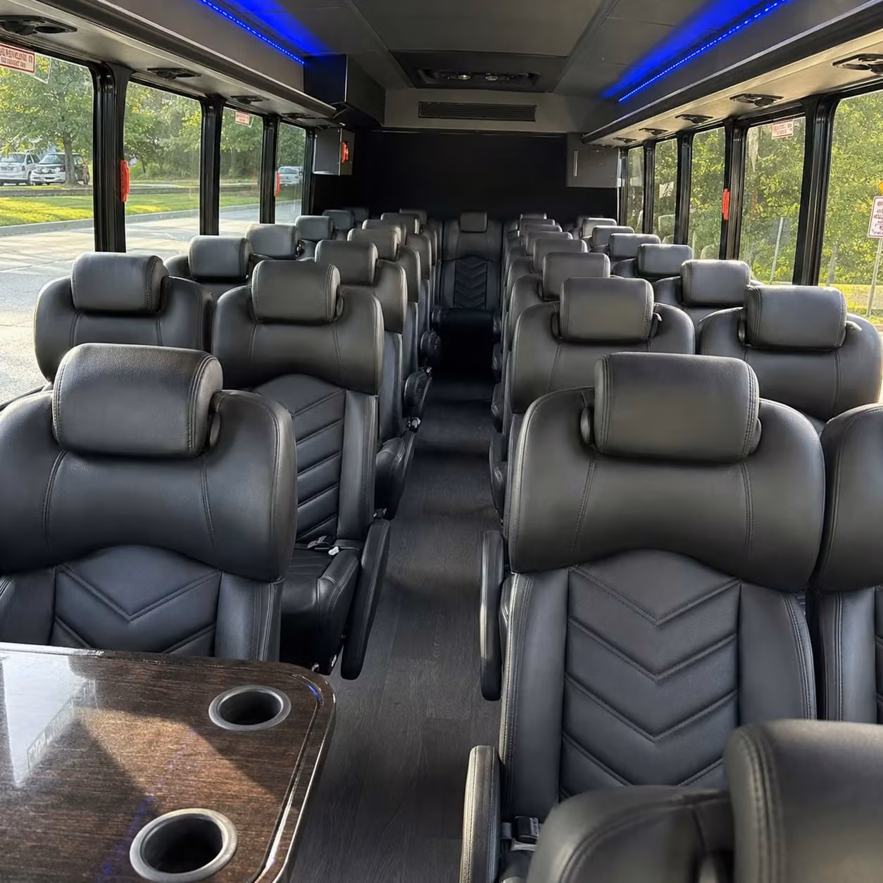 28 passenger minibus inside