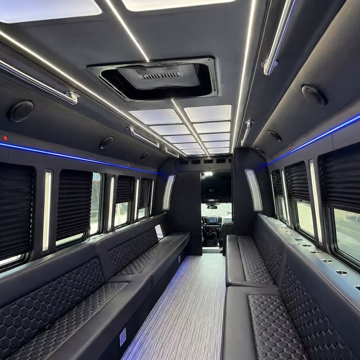 party buses for prom night in fayetteville are loaded with the amenities your group wants