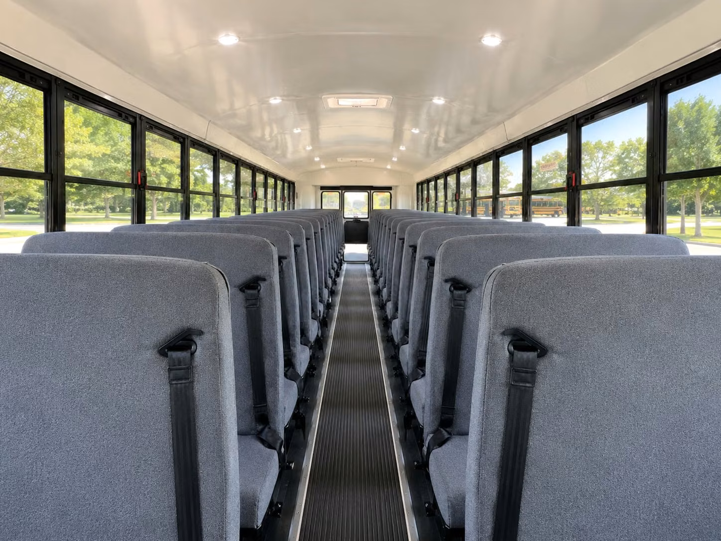 school bus inside